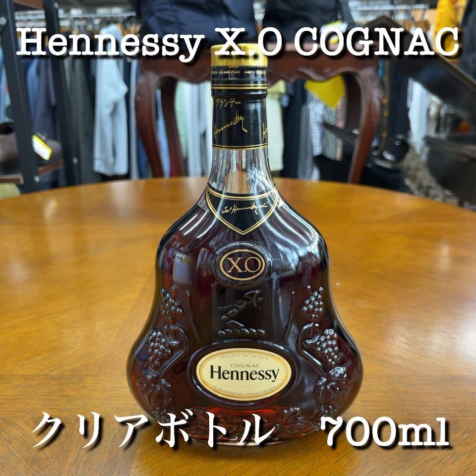 Hennessy ヘネシー XO COGNAC 金キャップ クリアボトル 未開封 未開栓 ヘネシー 700ml XO 金キャップ クリアボトル Hennessy