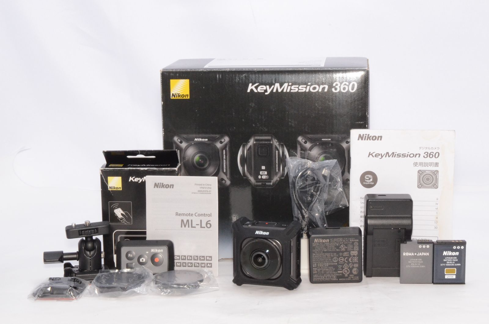 Nikon KeyMission 360 BK ブラック 防水アクションカメラ