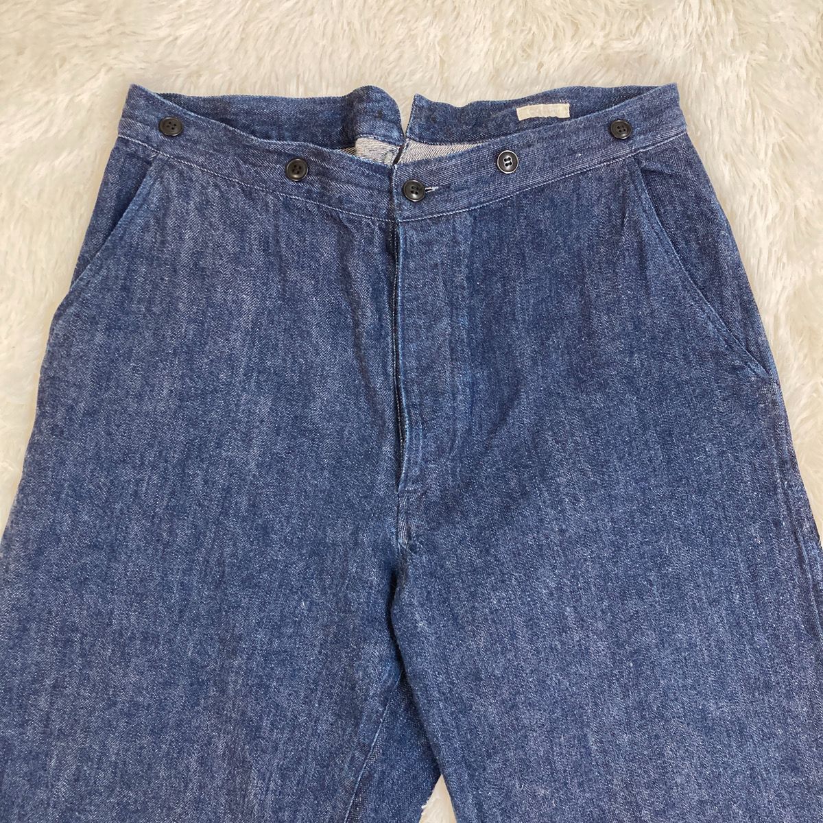 COMOLI コモリ デニム オーバーパンツ コットン 綿 100％ サイズ0 