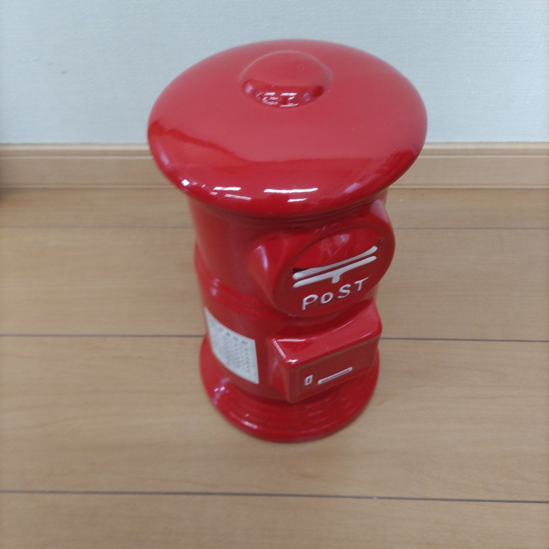 高質 赤い郵便ポスト 珍品】陶器製 貯金箱 メルカリ - 特大 レトロ その他