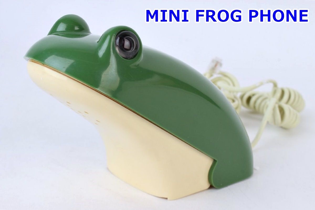 MINI FROG PHONE カエル 電話 レトロ 蛙 コレクター カエル好き 箱付き 電話機 フロッグ 置物 インテリア R2502-044 MINI FROG PHONE カエル 電話 レトロ 蛙 コレクター カエル好き