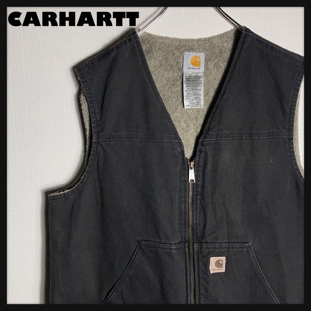 Carhartt ブラック ベスト XLサイズ Carhartt ダウンベスト ベスト ダックベスト メンズ レディース