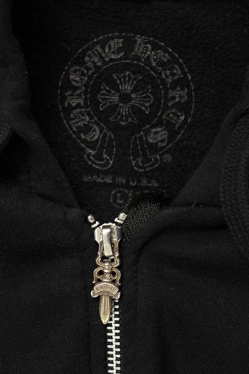 クロムハーツ セメタリークロスプリント ダガージップ スウェット パーカー クロムハーツ セメタリークロスプリント ダガージップ スウェット