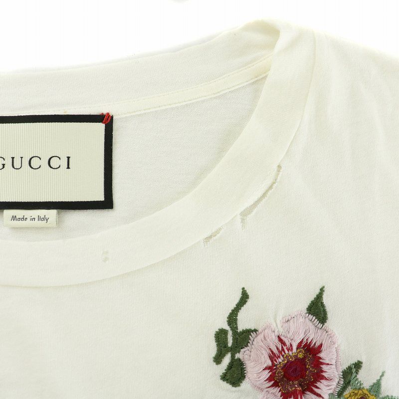 イタリア製 GUCCI 半袖Tシャツ シェリーライン ホワイト M ヴィンテージ s-l400.jpg