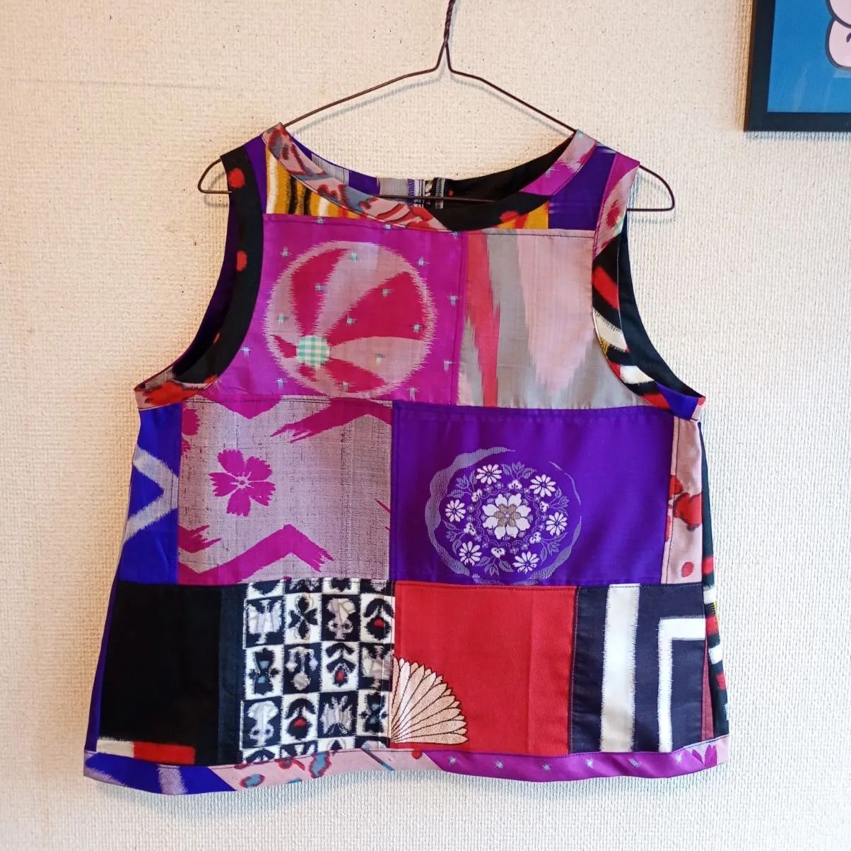 アンティーク着物と銘仙リメイク