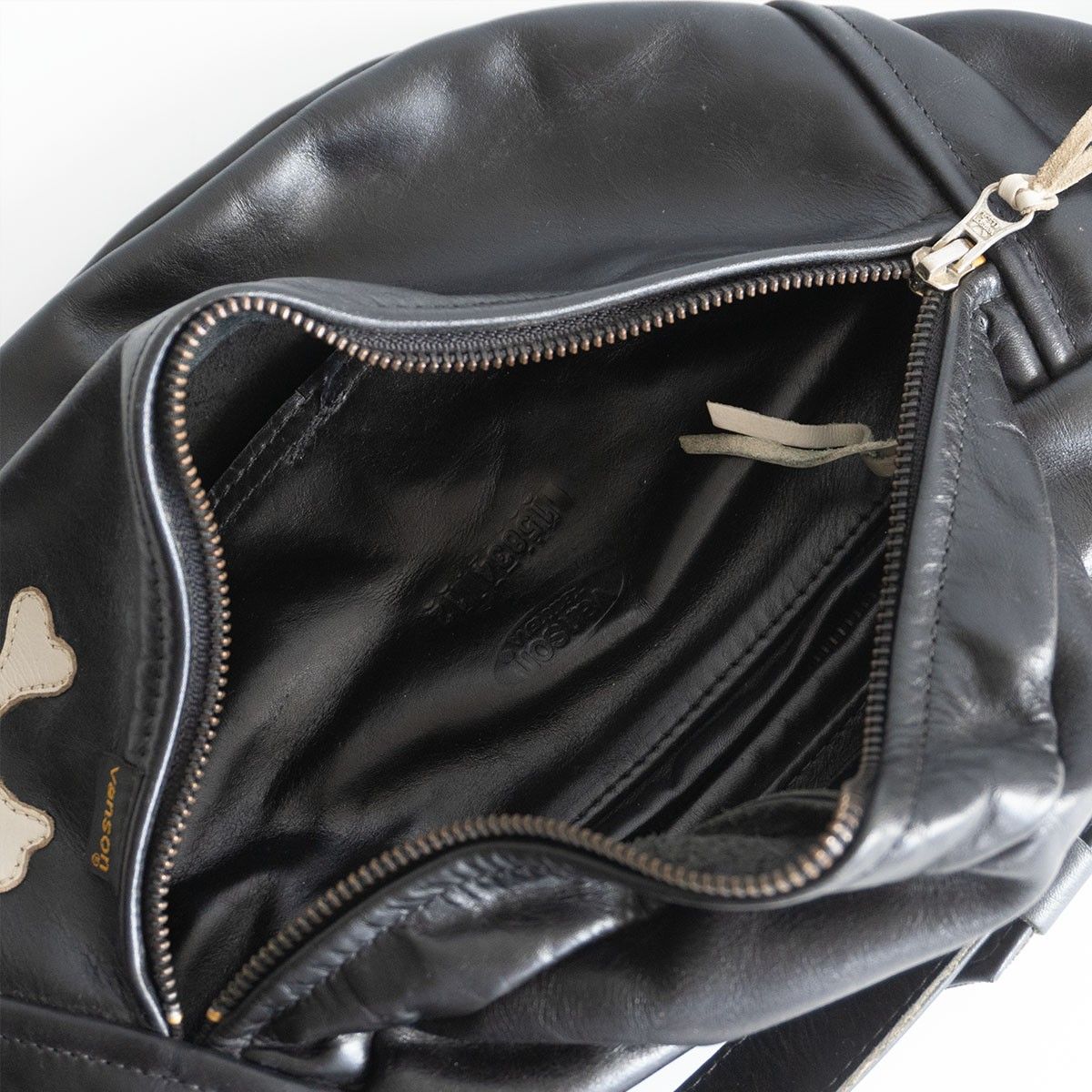 美品】VANSON×BACKDROP【ファニーバッグ】レザー ボディバッグ
