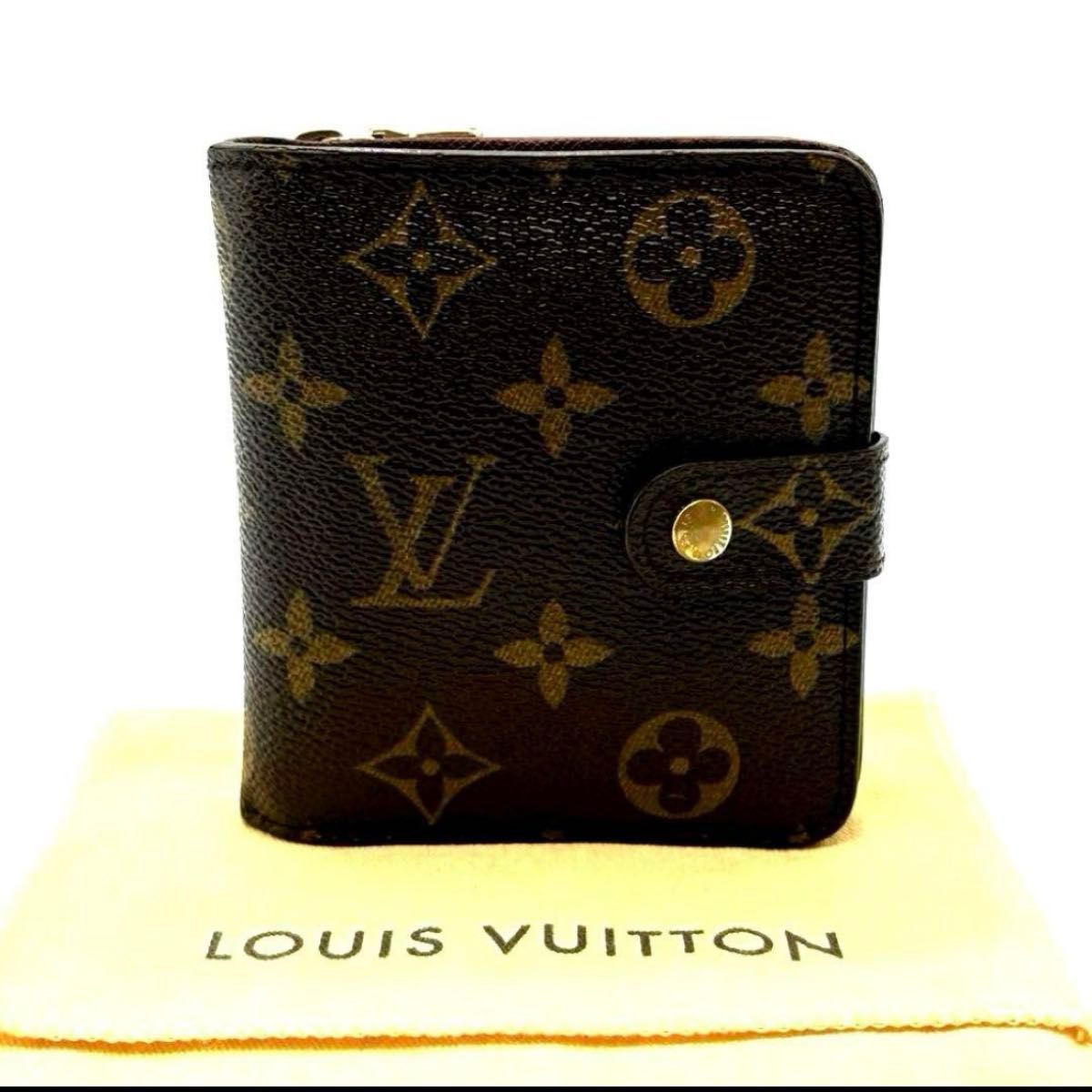 LOUIS VUITTON2つ折り財布 モノグラム コンパクトジップM61667 モノグラム コンパクトジップ 詳細情報とお値段【ルイ・ヴィトン