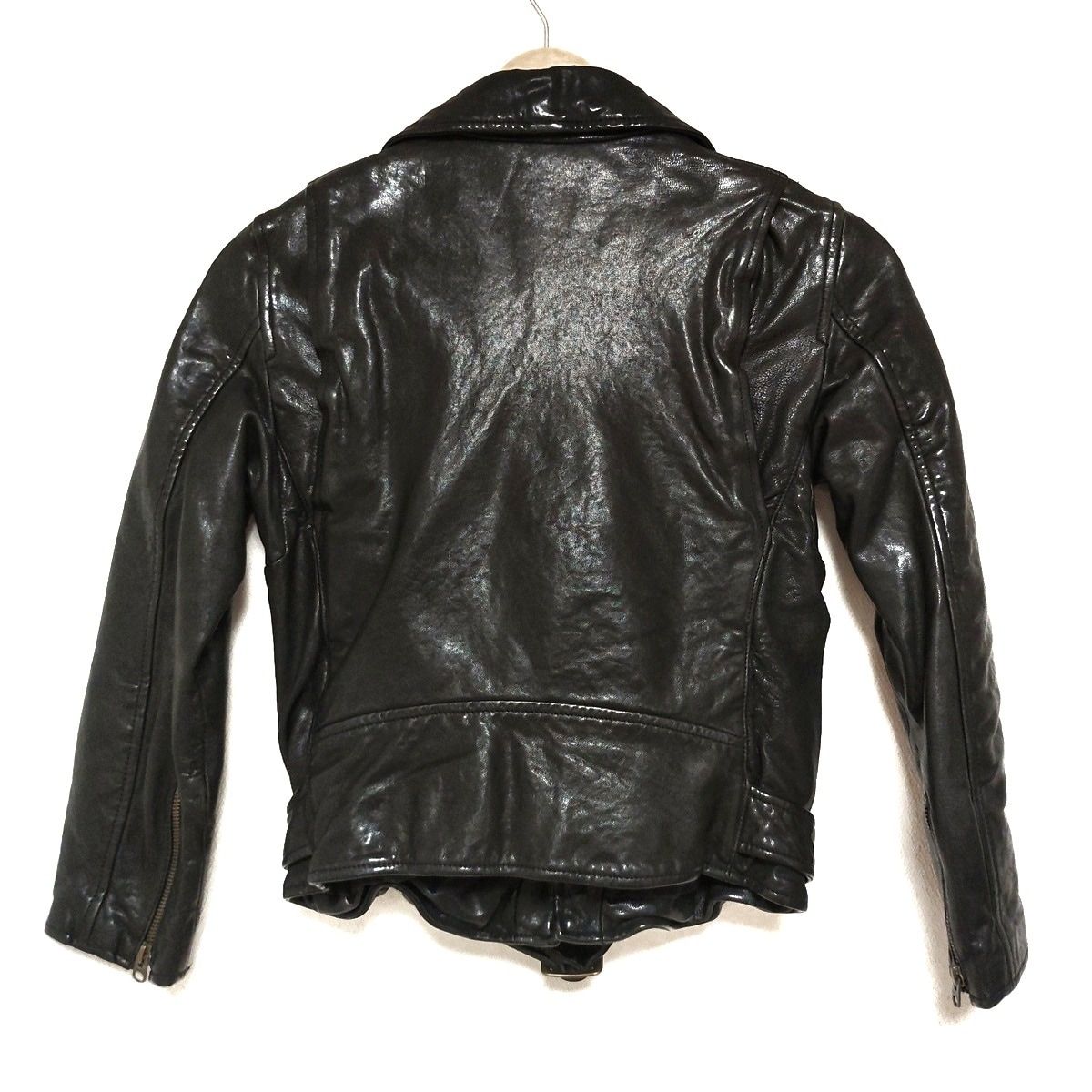 美品 ビューティフルピープル×アローズ ライダースジャケットサイズ140 ラム vintage leather THE / a riders jacket size140～160