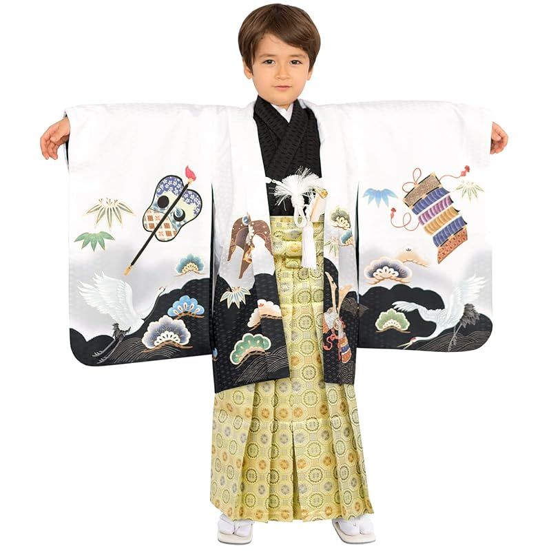 京越　kyoetsu 袴　七五三　5歳 楽天市場】【豪華安心12点フルセット】 七五三 着物 男の子 5歳