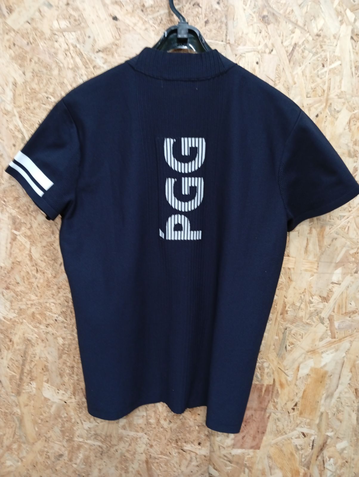 口豪奢 PGG ☆値下げ☆ パーリーゲイツ 半袖 ハーフジップ カットソー メンズウェア
