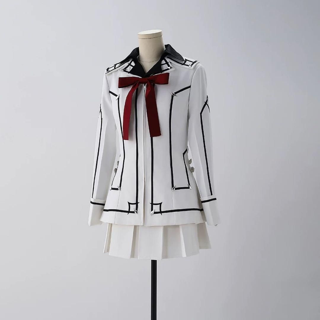 ヴァンパイア騎士 黒主優姫 制服 ナイトクラス コスプレ衣装 ウィッグ 靴追加可