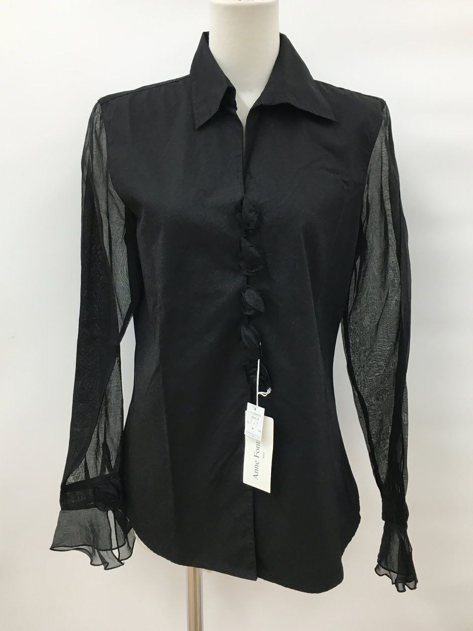 ミモザAnneFontaineアンフォンテーヌ フリルブラウス ジャケット ミモザ様専用AnneFontaineアンフォンテーヌ フリルブラウス ジャケット