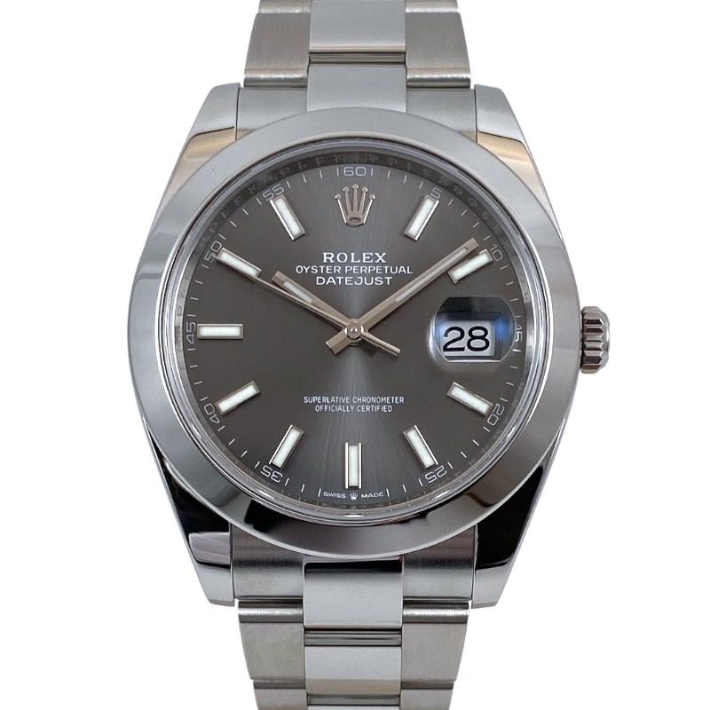 【ROLEX】ロレックス デイトジャスト41 126300 腕時計 ステンレススチール メンズ ランダム番 2023年ギャラ スレート オイスター