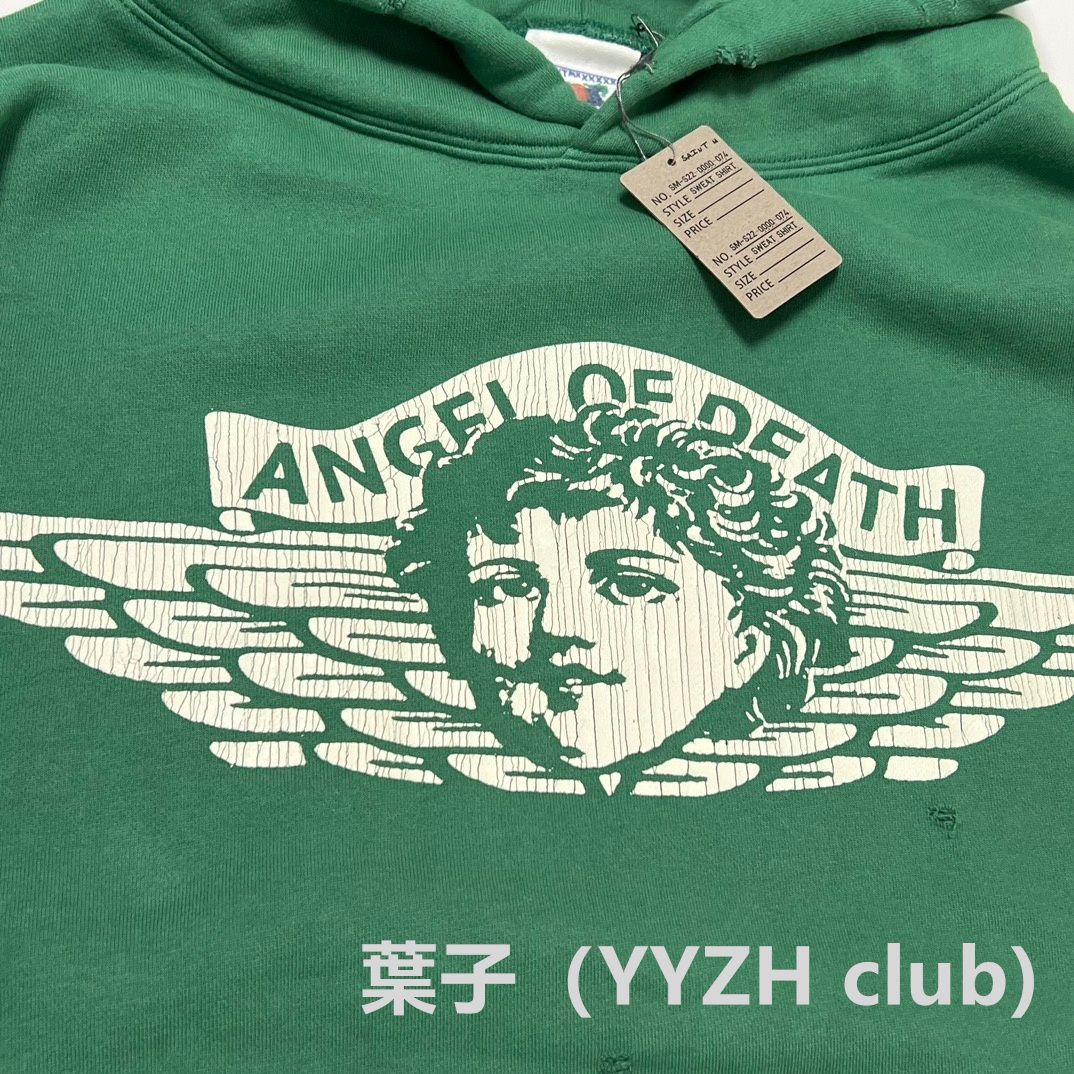 Saint Mxxxxxx ロゴ ANGEL ヴィンテージ加工 長袖 パーカー HOODIE/ANGEL | SAINT Mxxxxxx(セント マイケル) / トップス