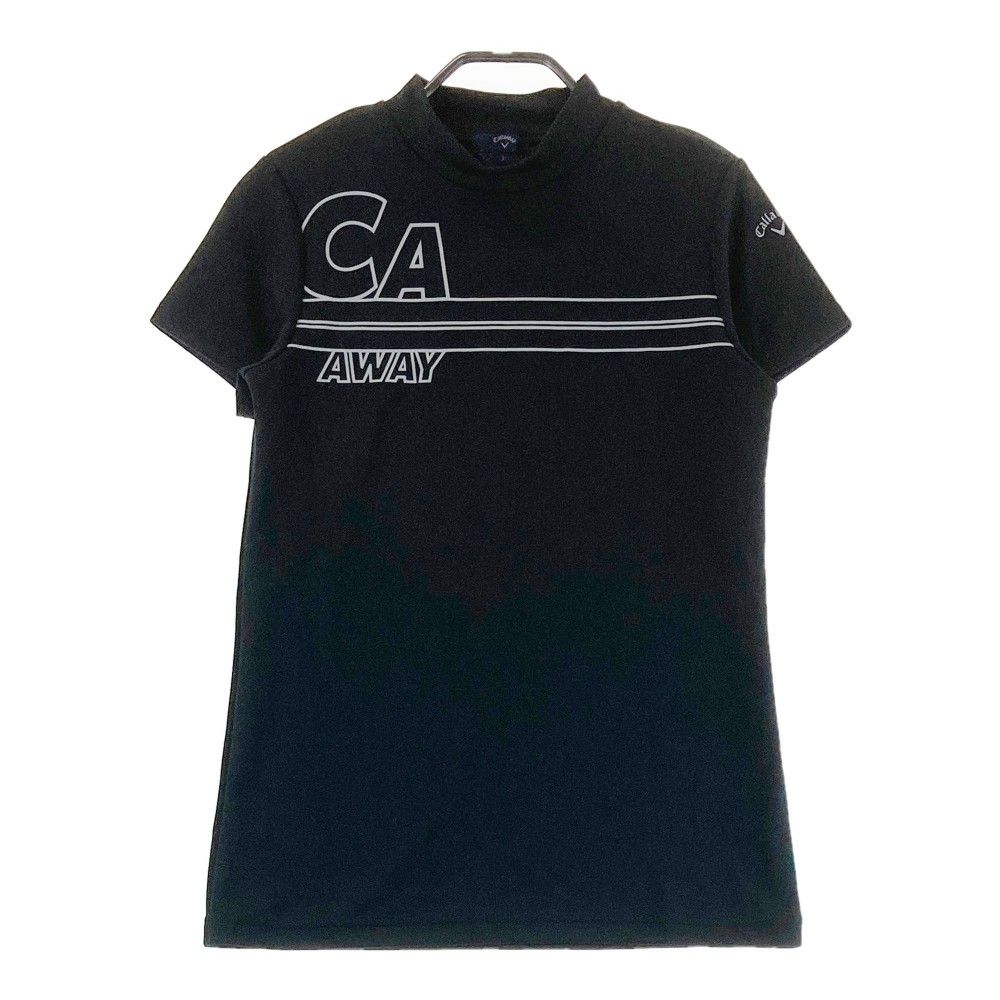 サイズ：L CALLAWAY キャロウェイ 2022年モデル ハイネック 半袖Tシャツ  ブラック系 [240101388059]# ゴルフウェア レディース ストスト