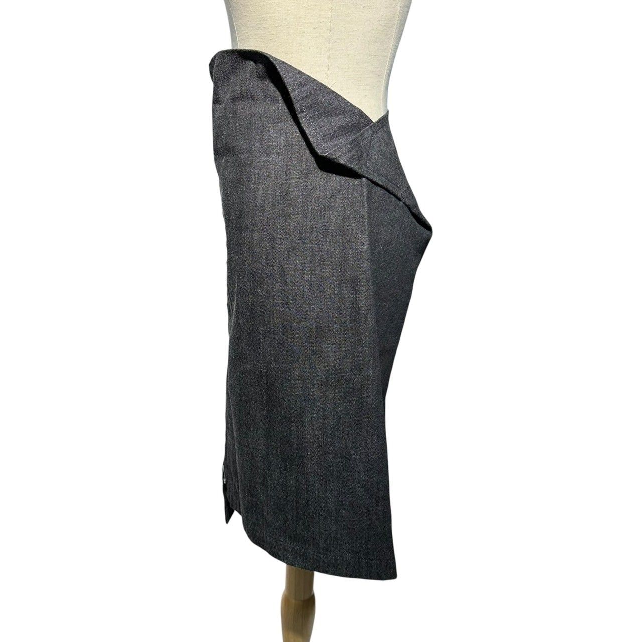 Y's　デニムロングスカート　ヨウジヤマモト Y's BORN PRODUCT] COTTON TWILL FLARE GUSSET FLARE SKIRT(XS