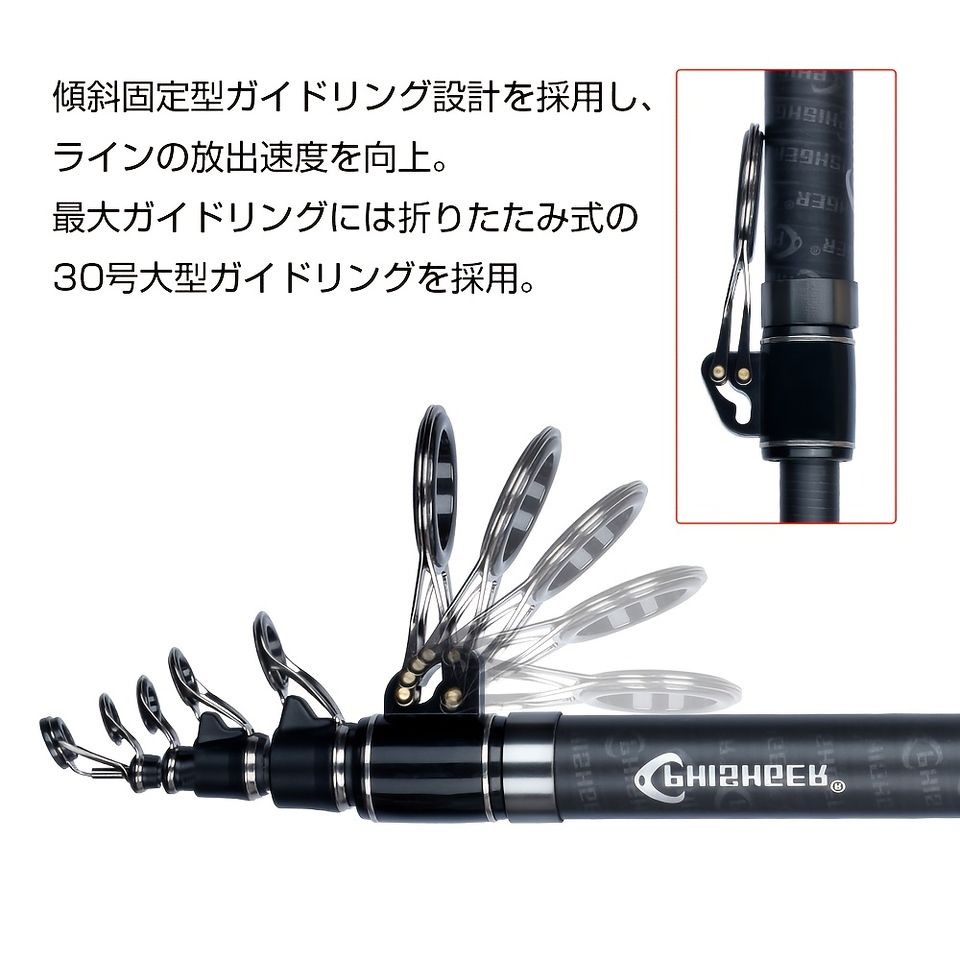  大物狙いに最適 高耐久カーボン 釣り竿 5 0 m オフショアロッド ロッド
