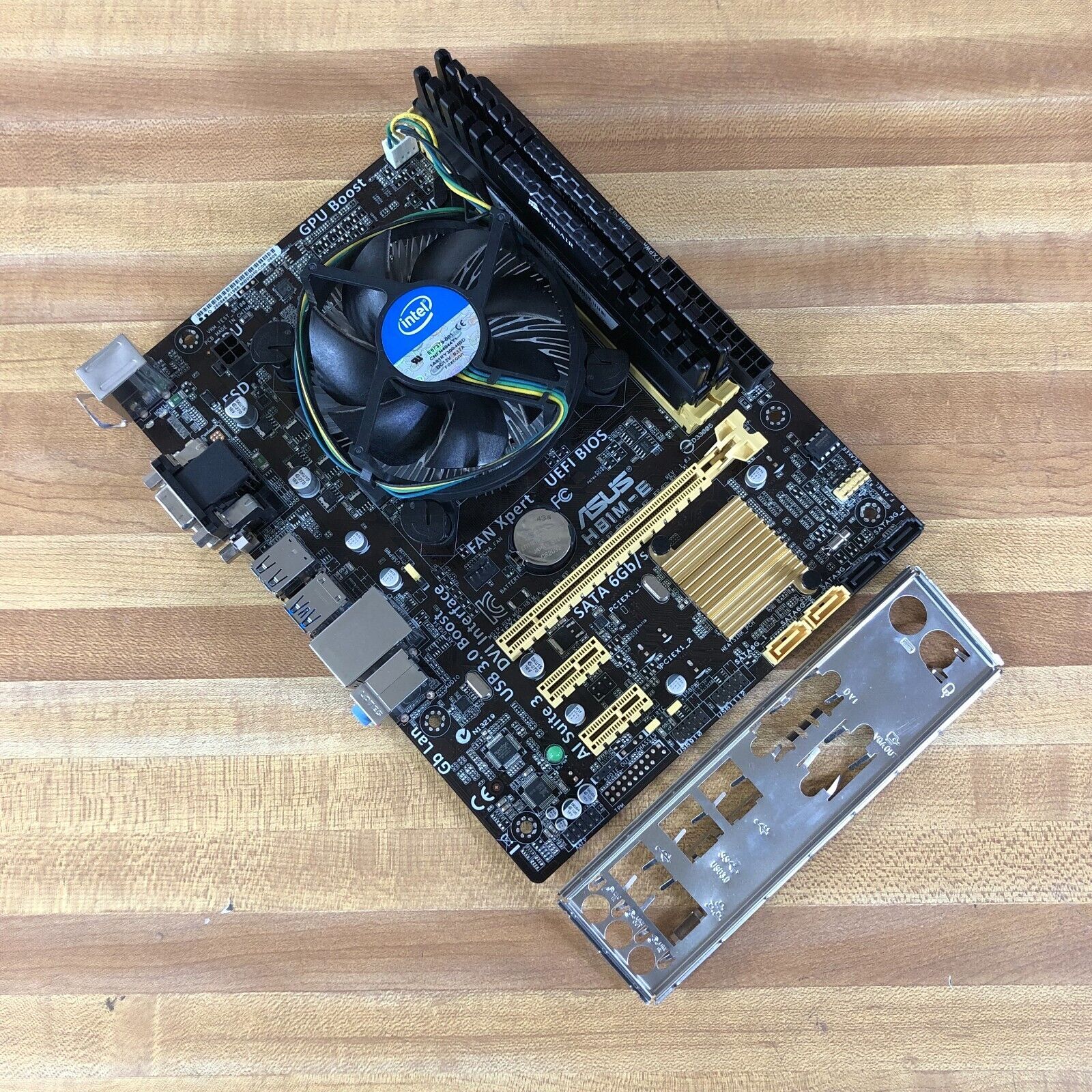 ASUS H81M-E Rev. 1.03 LGA1150 DDR3 microATX マザーボード CPU RAM I|O シールド付き
