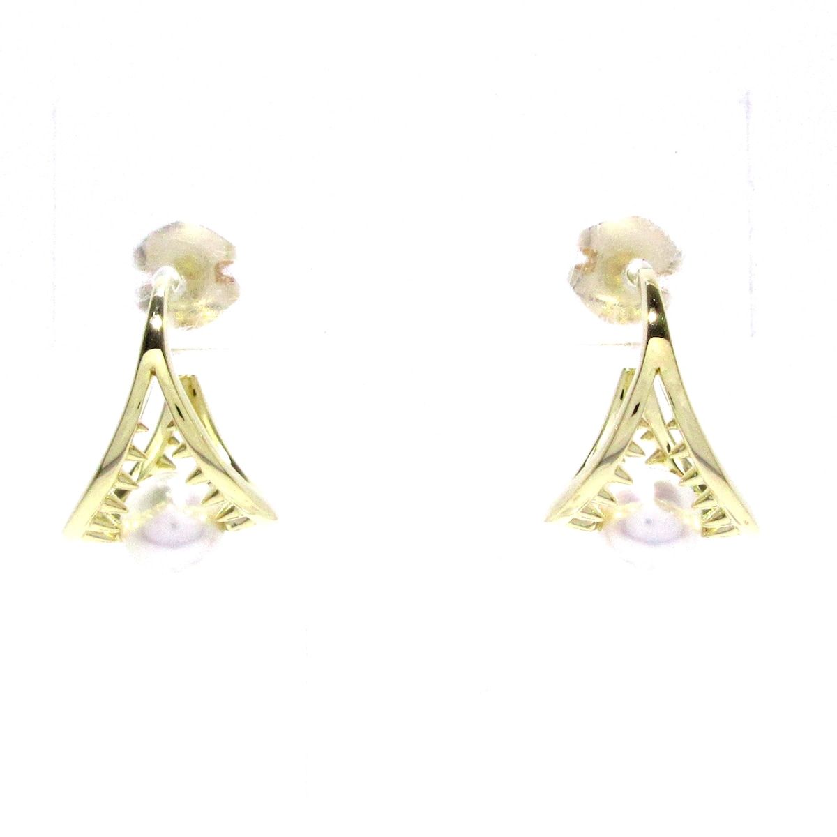 TASAKI 淡水パール ピアス K18 YG ゴールド タサキ 田崎真珠 美品 TASAKI 【美品】タサキ 田崎真珠 K18 パール ピアス 現行品