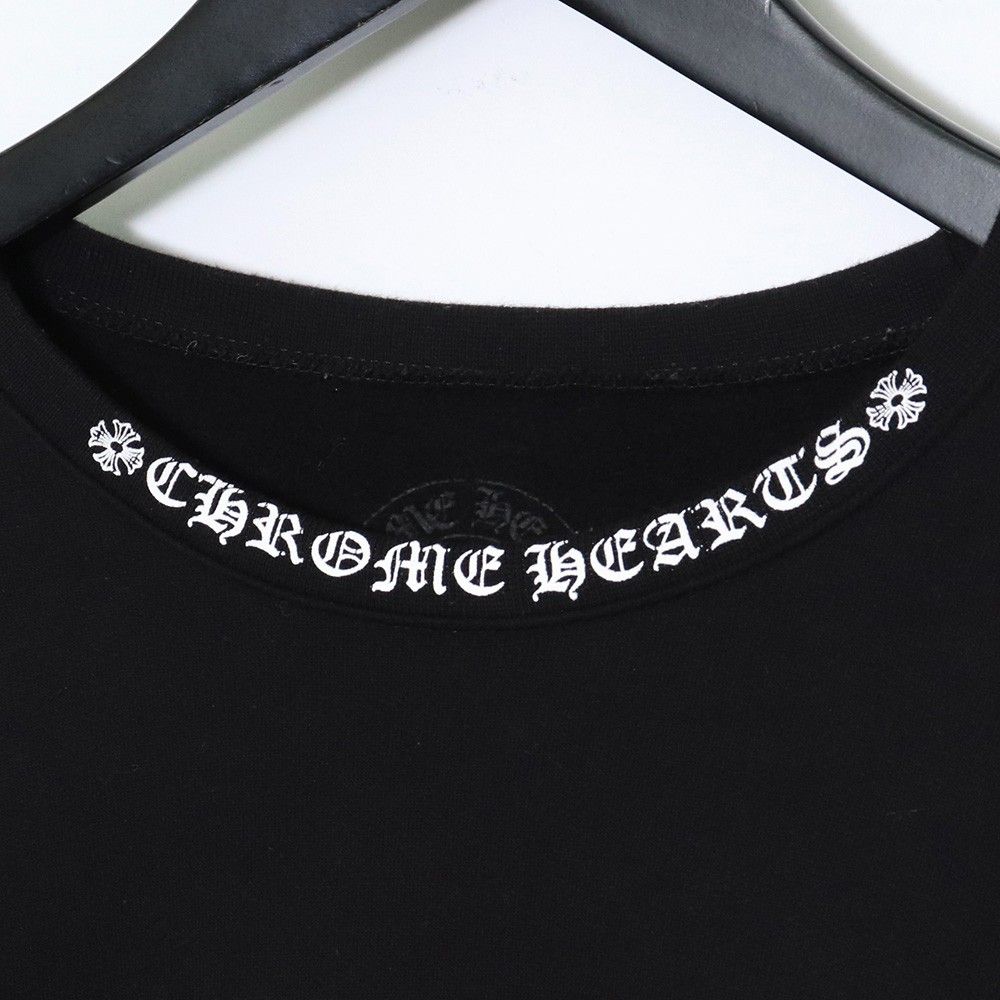 CHROME HEARTS ネックロゴクルーネックスウェットシャツ XLサイズ