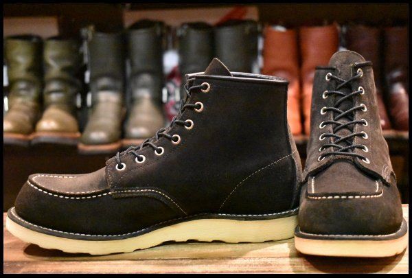 2010年 REDWING 8874 黒スエード 9E 27cm レッドウィング 7.5D 美品 11年 カスタムレッドウィング 8174 黒スエード アイ