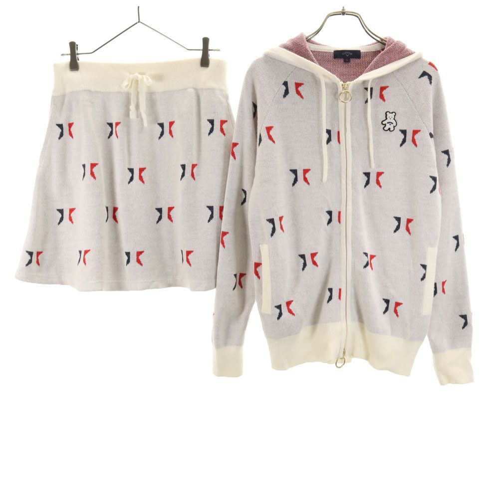 キャロウェイ ジップパーカー LL ホワイト キャロウェイ◇ダブル