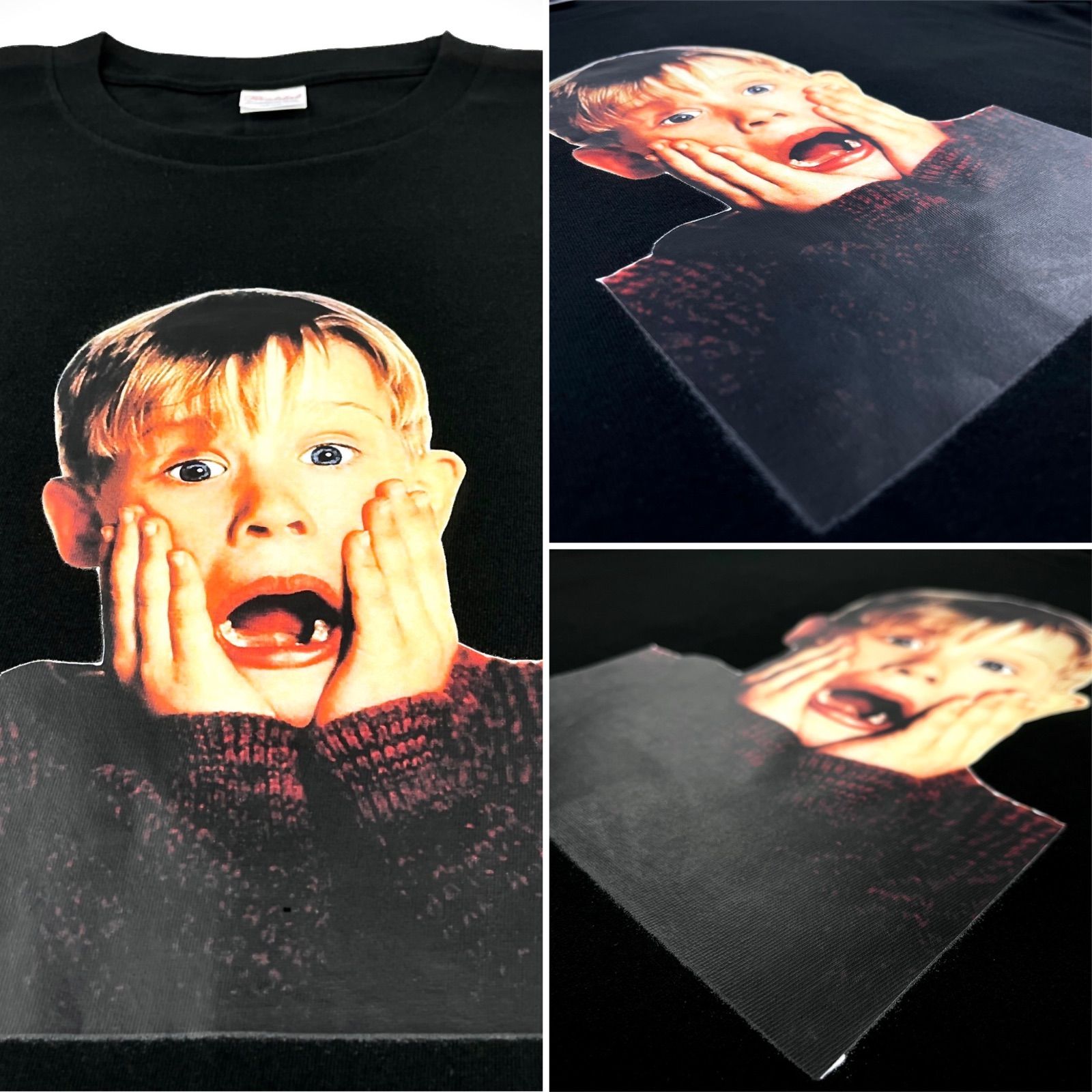 オリジナル ビッグ ロンT 長袖 Tシャツ ホームアローン びっくり 