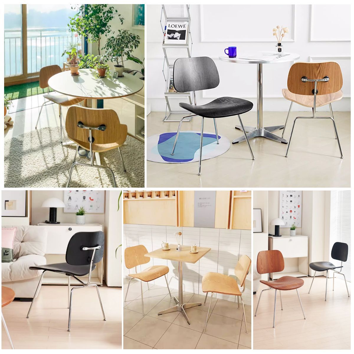イームズ DCM Eames DCM デザイナーズチェア EM-59BK イームズ DCM Eames DCM デザイナーズチェア EM-59BK