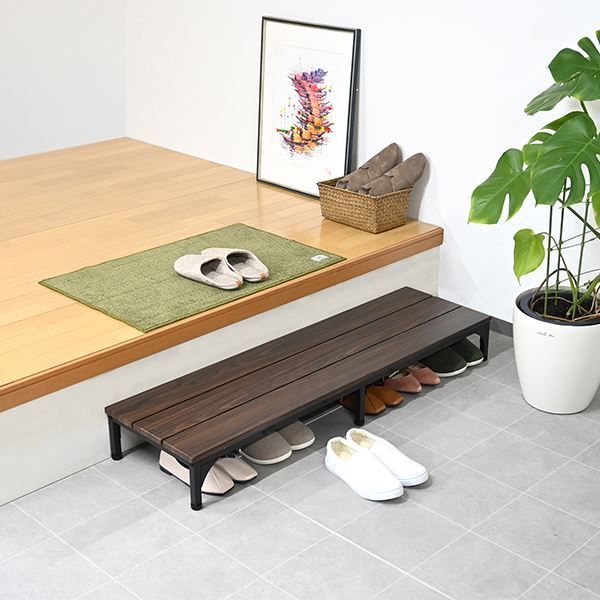 玄関収納 玄関台 木製玄関踏み台幅120cm完成品 4532947123512 段差