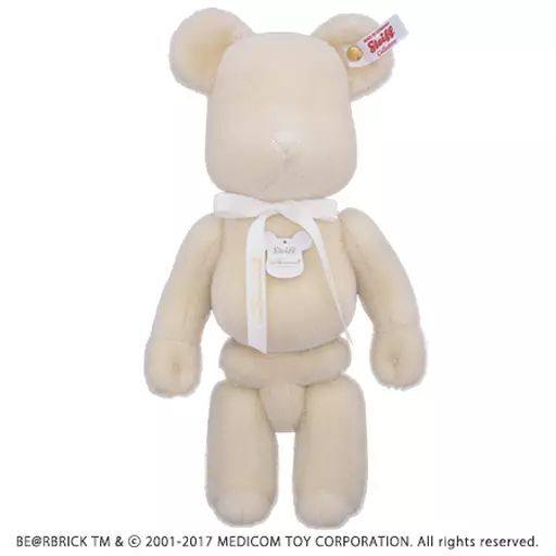 シュタイフ　ぬいぐるみ　ベアブリック　ホワイト 中古】ぬいぐるみ White-ホワイト- テディベア 28cm 「BE