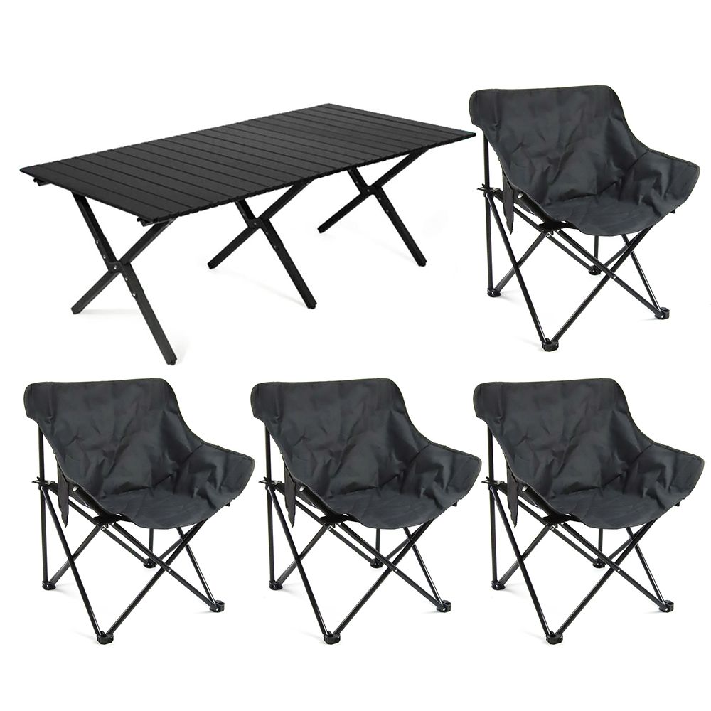 アウトドア セット キャンプ用 折りたたみテーブル＆チェア 4人