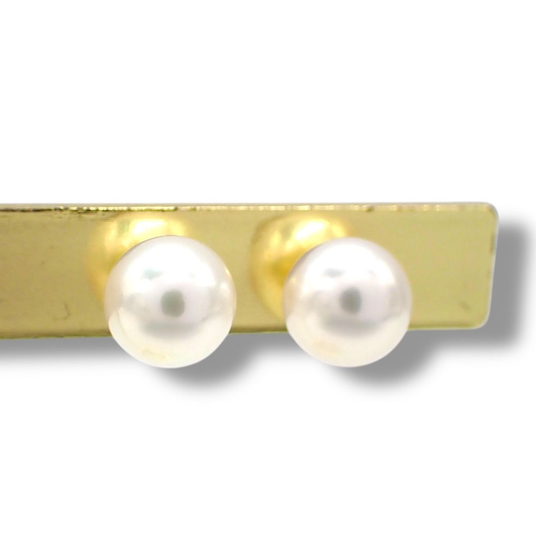 現行 ミキモト 7.0mm あこや 真珠 パール K18 WG ピアス 4314 - メルカリ
