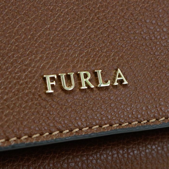 フルラ FURLA ノエミ バックパック (NOEMI BACKPACK) シュリンクレザー ミニ リュック デイパック バッグ レディース ブラウン 中古 mbb12011