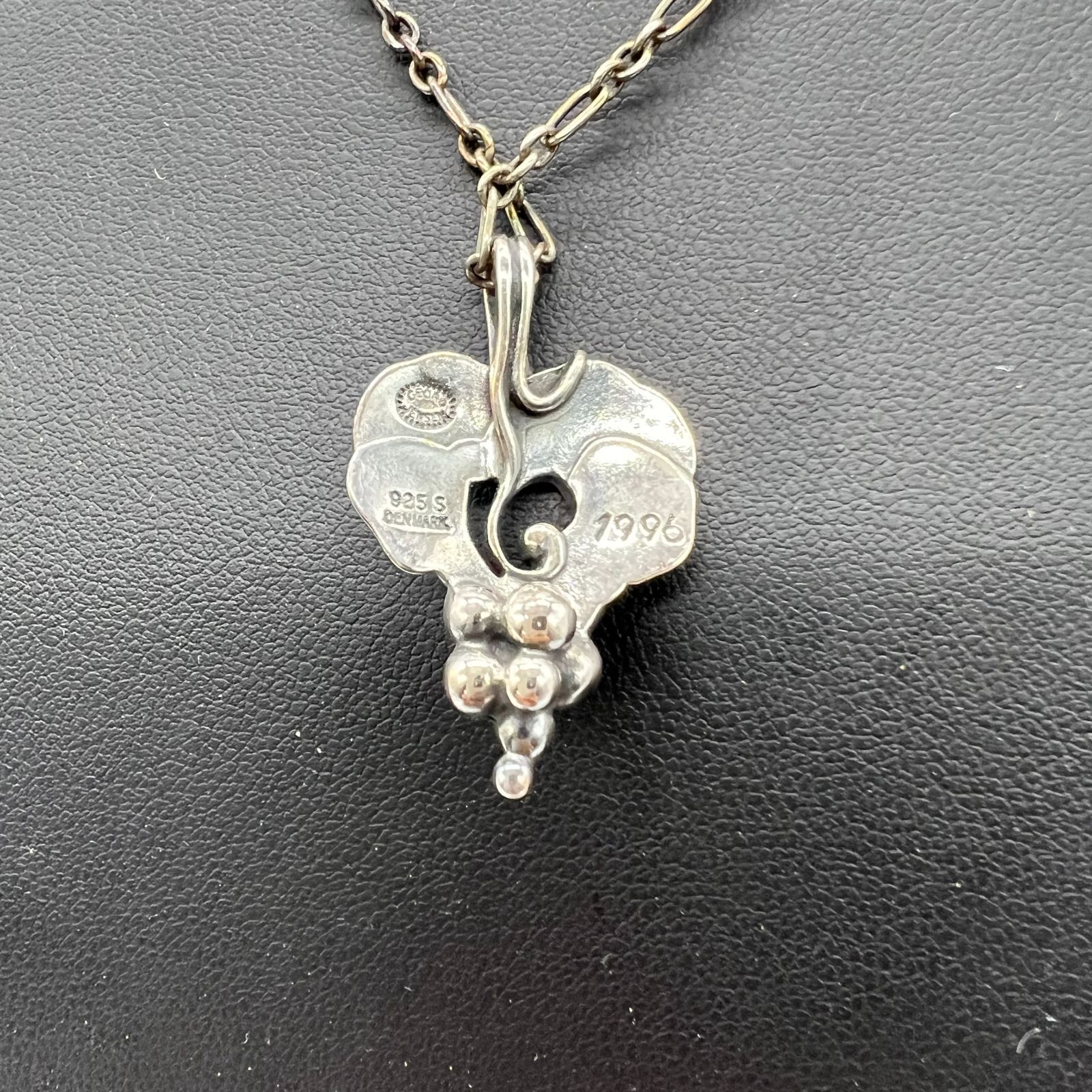 1円～ ジョージジェンセン 1996 イヤーペンダントネックレス SV925 約10.52g シルバー アクセサリー GEORG JENSEN 中古 georg jensen ジョージジェンセン 1996 イヤーペンダント