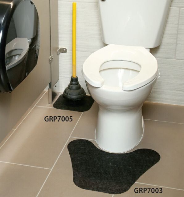 裏面粘着式トイレ - プランジャーマット 幅39cm x 長さ46cm フロアマット GRP7003 PIG ピグ