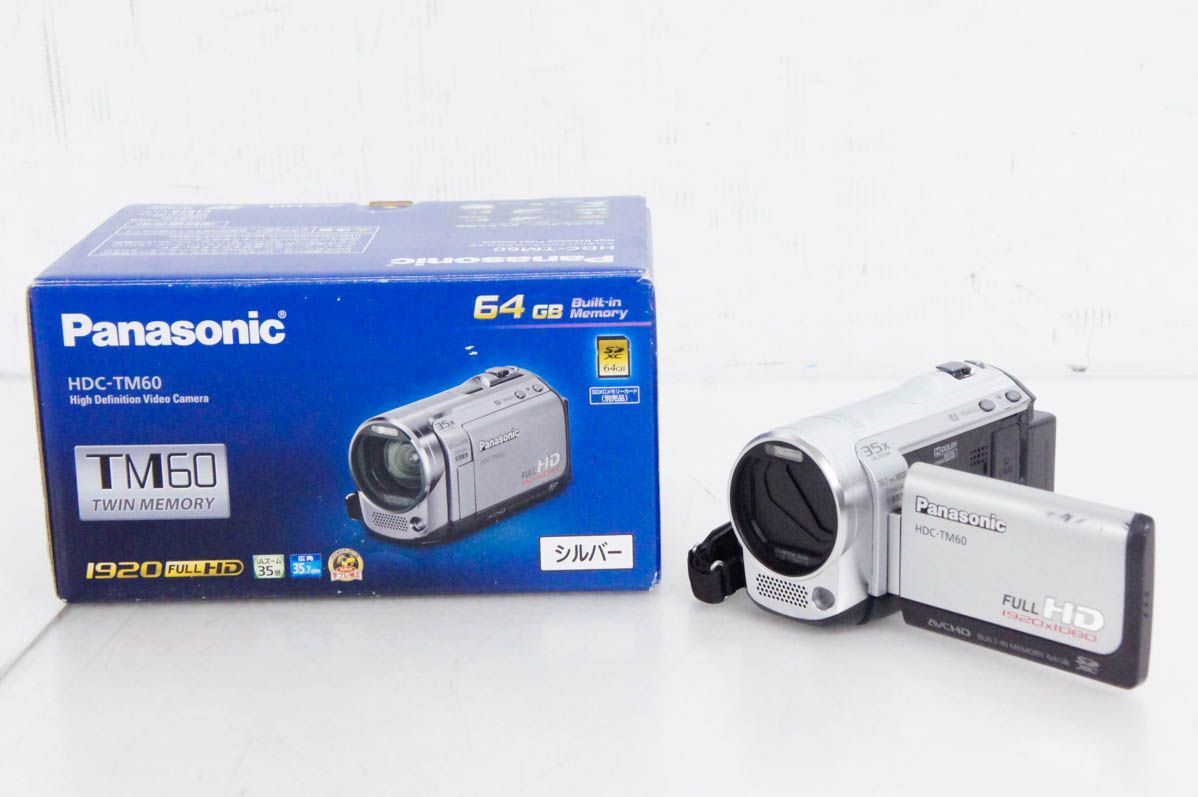 Panasonicパナソニック デジタルハイビジョンビデオカメラ HDC-TM60-S