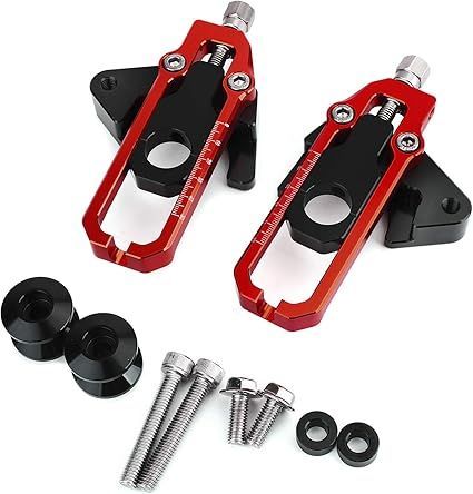 【在庫処分】Bruce u0026 Shark チェーンアジャスター チェーン調整器 テンショナー付き ホンダ Honda CB650R CBR650R 2019-2020用 レッド