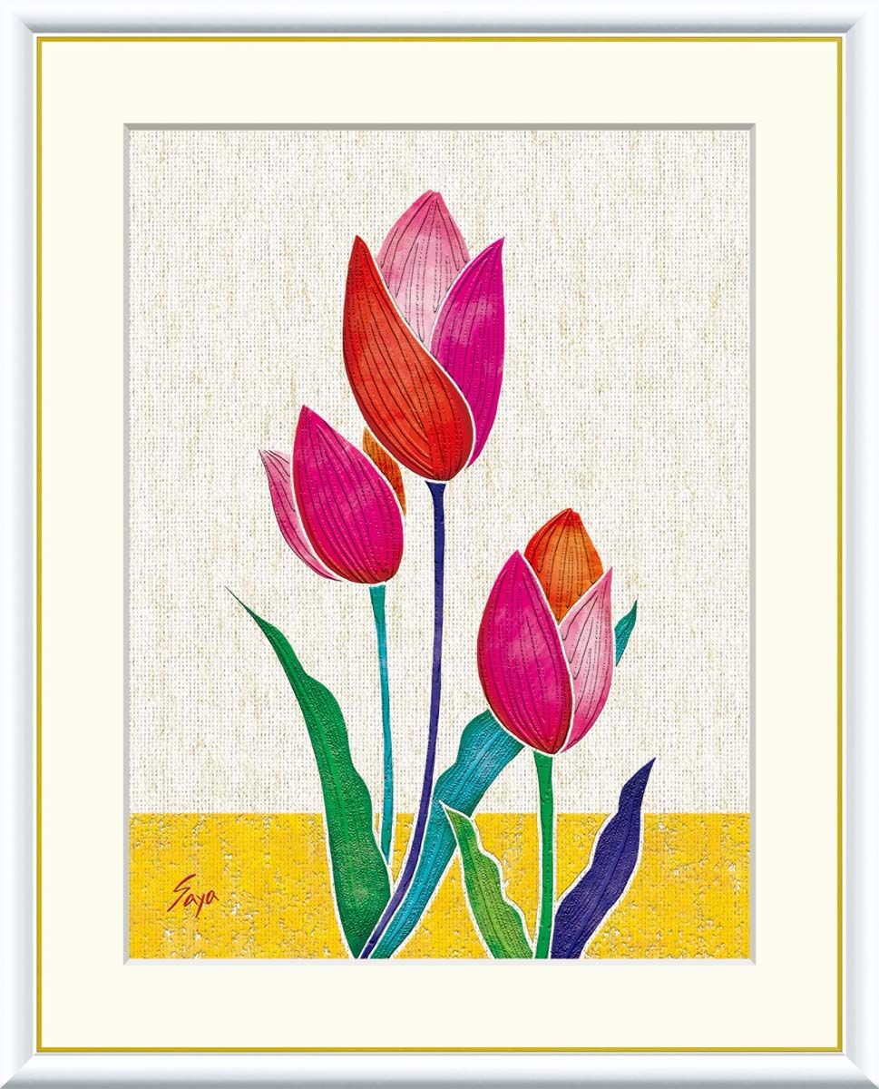 油彩画「お花畑でかくれんぼ 」原画F10号 油彩画 「 お花畑で