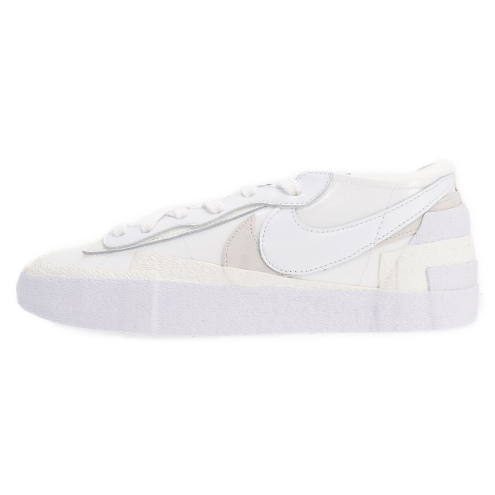 NIKE (ナイキ) ×sacai BLAZER LOW White Patent Leather サカイ ブレザー ローカットスニーカー ホワイト  US9/27cm DM6443‐100 - メルカリ