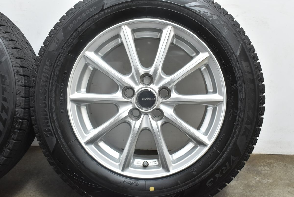 ブリザックVRX3 195/65R15 プリウス純正付属アルミホイール ブリザックVRX3 195/65R15 プリウス純正付属アルミホイール ブリザック