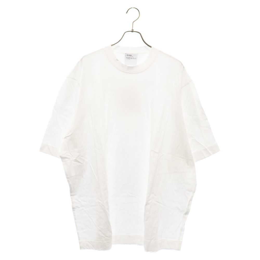 HED MAYNER (ヘドメイナー) 22SS オーバーサイズ クルーネック カットソー 半袖Tシャツ ホワイト T60_WHT/JRY