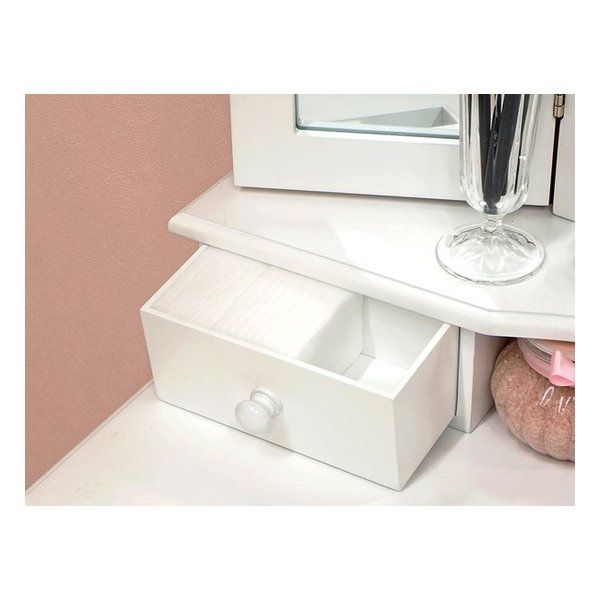 INDOORPLUS公式 | ドレッサー 三角形 コンパクト クリーム色 – Indoorplus