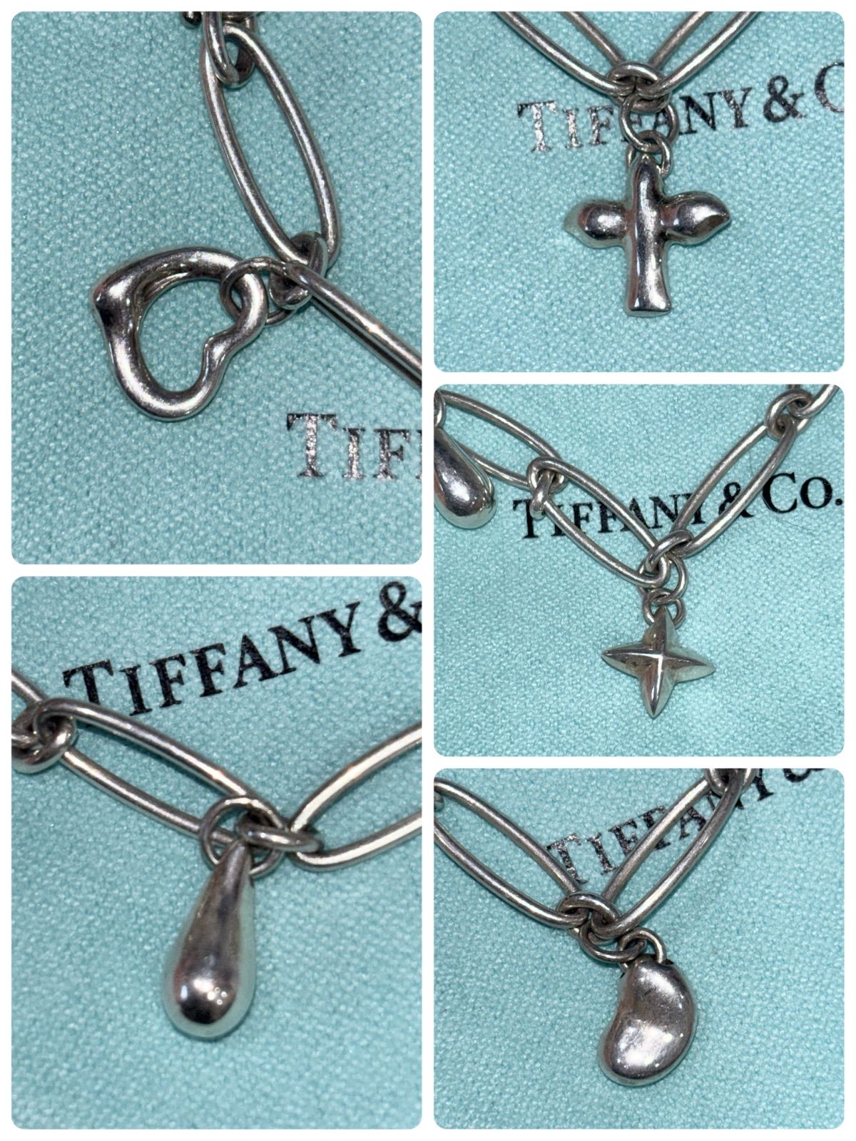 Tiffany & Co./ エルサペレッティ 5チャーム ブレスレット 925