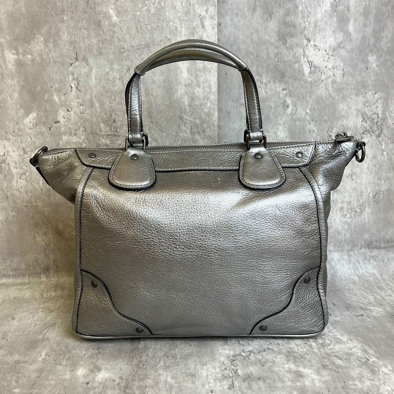 ✨美品✨ COACH コーチ 2way ハンドバッグ ショルダーバッグ 馬車金具