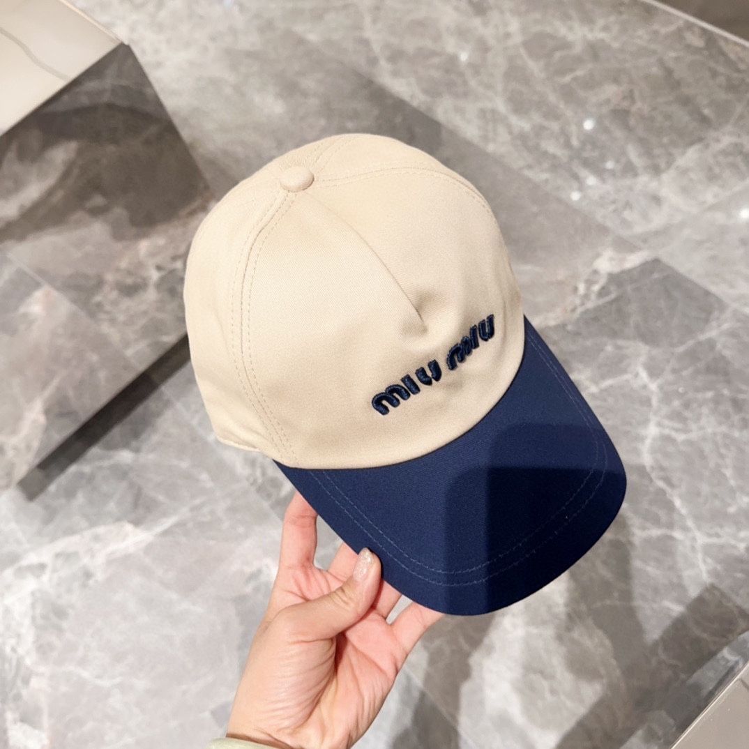 新品未使用 MIU MIU ミュウミュウ ベースボールキャップ 男女兼用 