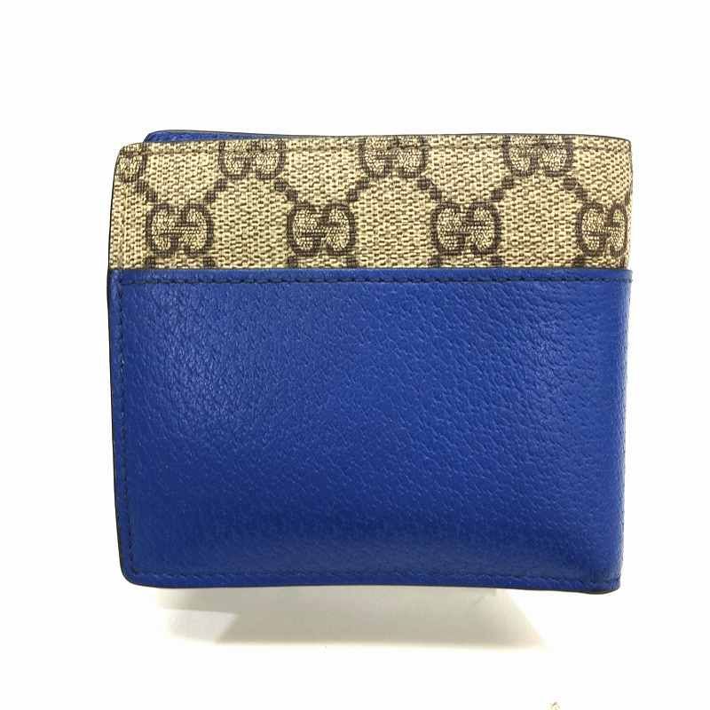 GUCCI グッチ インターロッキングG GGスプリーム 折り財布 701417  