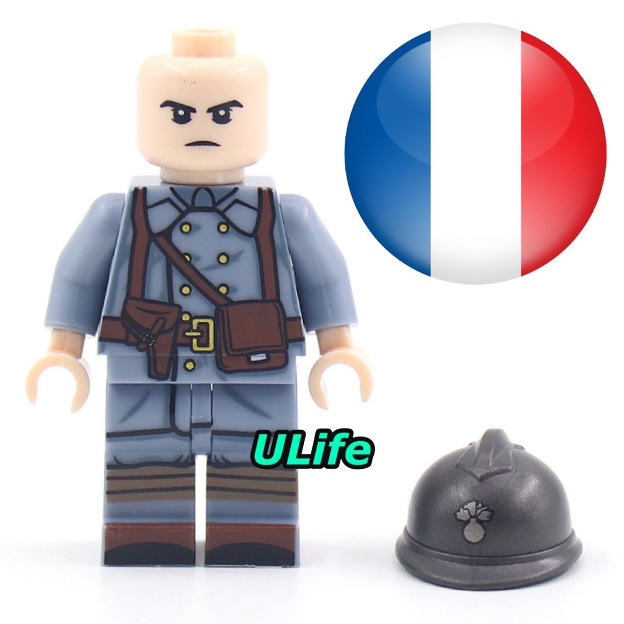 WW2フランス軍仏軍20体セット ミリタリー ミニフィグ武器LEGOレゴ互換