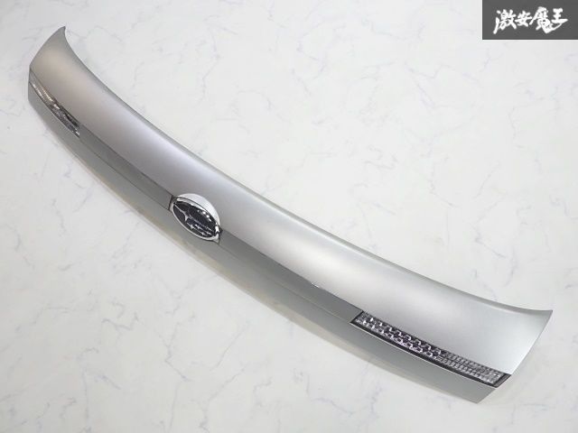 スバル 純正 BP5 レガシィ 後期 リア リヤ ゲート ガーニッシュ フィニッシャー パネル カバー シルバー系 91711AG040