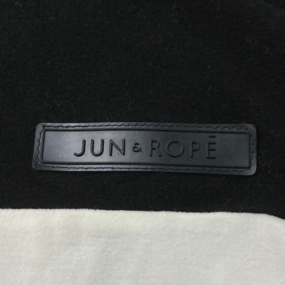 サイズ：M JUN&amp;ROPE ジュン アンド ロペ  起毛 ハーフジップ 長袖Tシャツ  ブラック系 [240101427731] ゴルフウェア レディース ストスト サイズ：M JUN&ROPE ジュン アンド ロペ 起毛 ハーフジップ 長袖