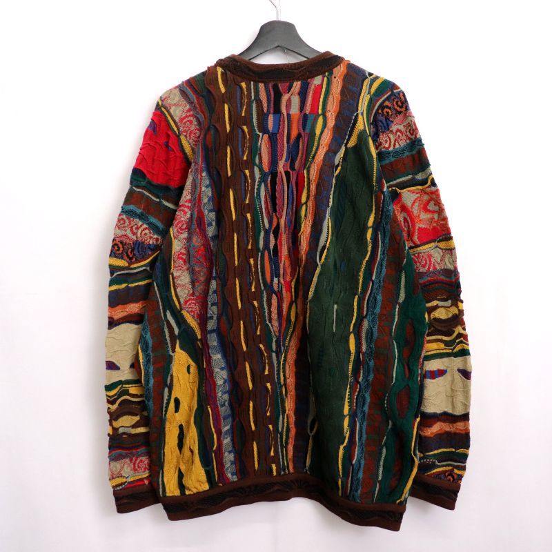 90s vintage COOGI 総柄 3Dニット マルチカラー ニットセーター